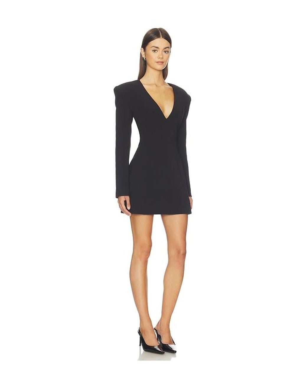 Bardot Black Olivia Structured Mini Dress