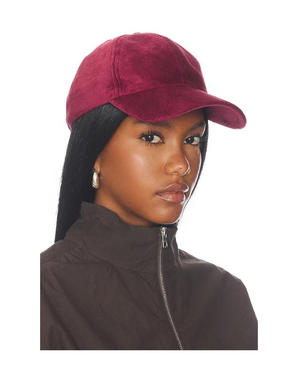Rag & Bone Red Harlow Baseball Cap