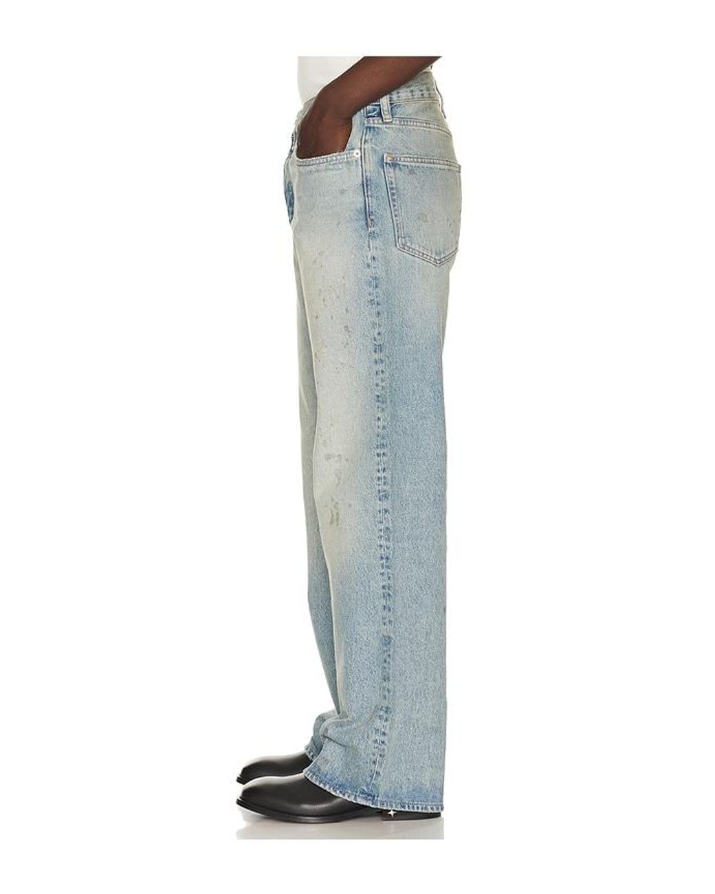 sunflower Blue Relaxed Boot Cut Jean for men