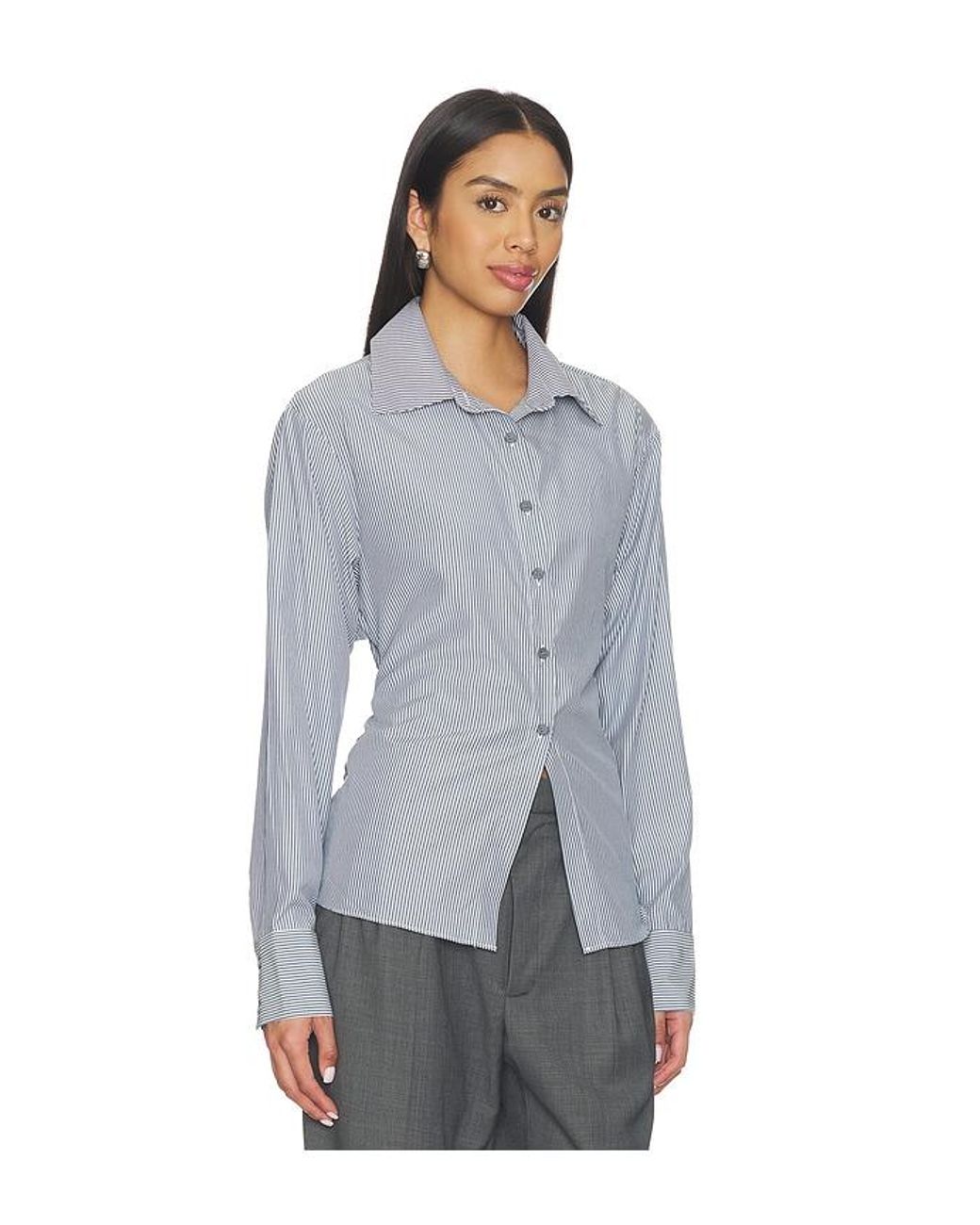 ALL THE WAYS Gray Clarise Open Back Top