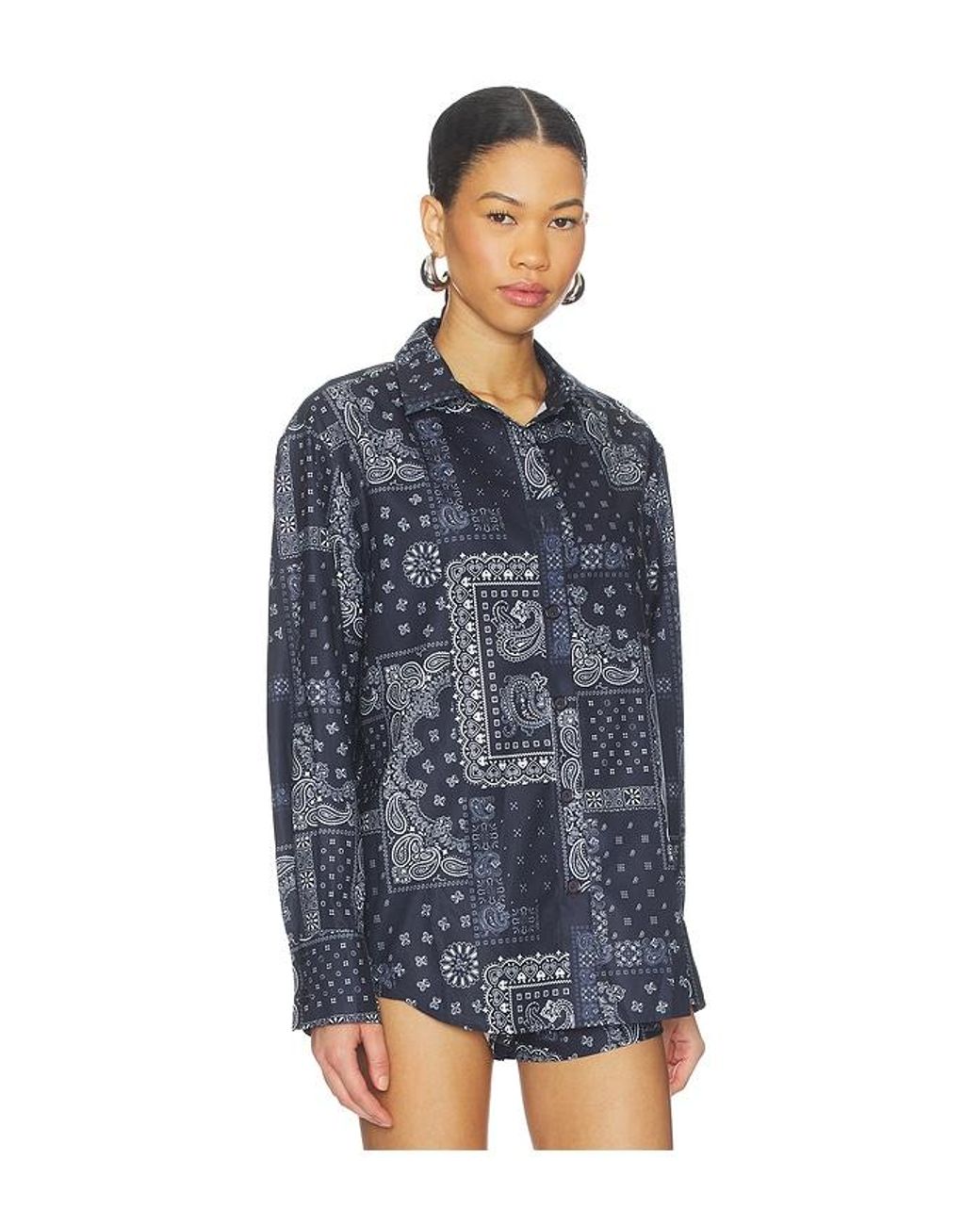 superdown Blue Pridget Oversized Button Down