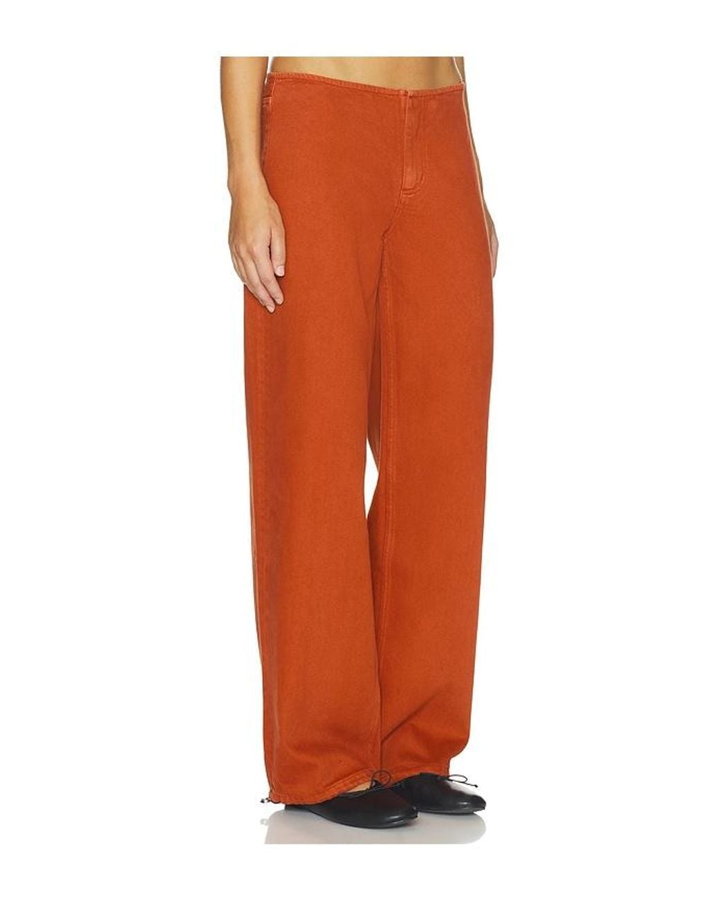 Still Here Orange Sport Straight Leg