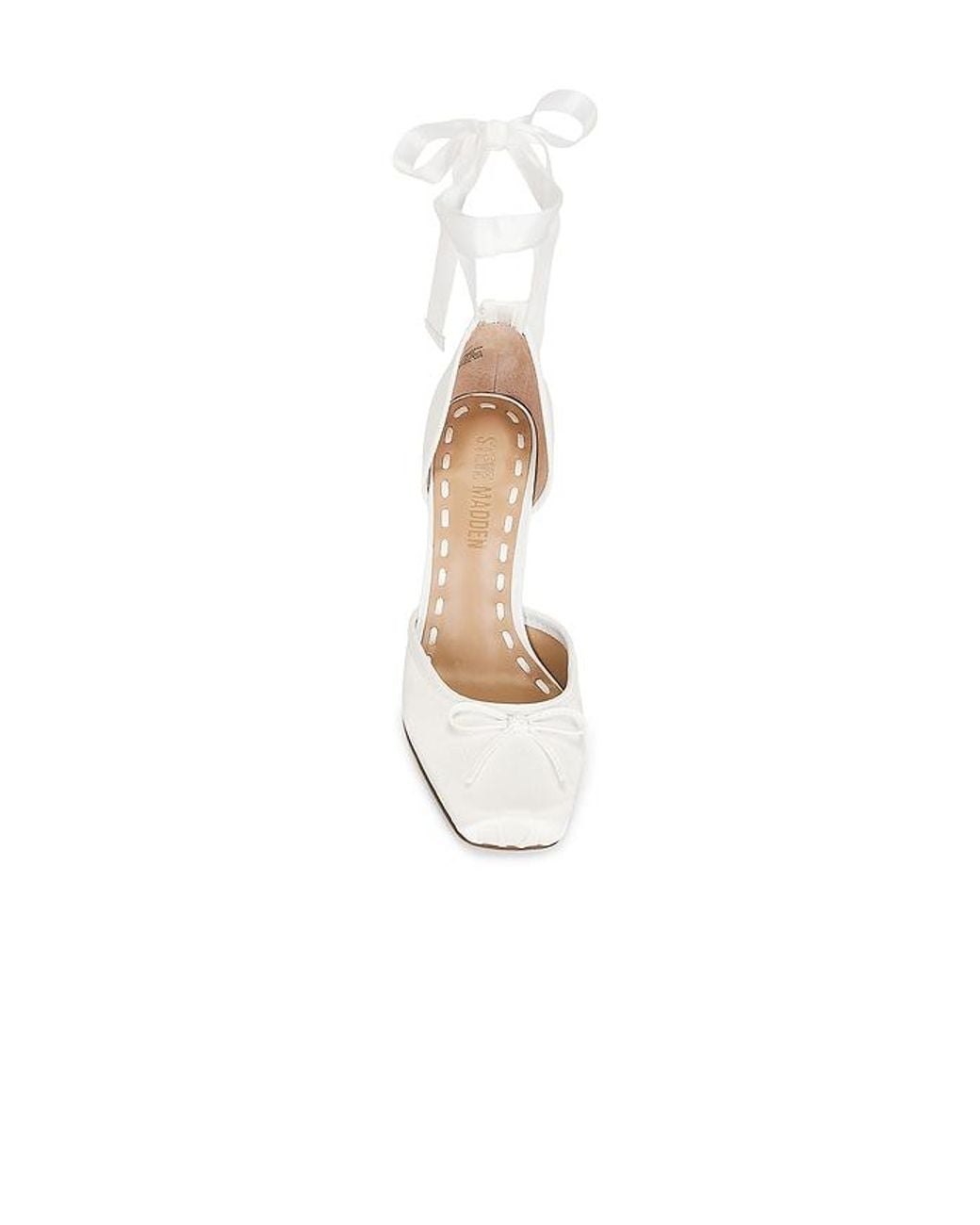 Steve Madden White Larina Heel