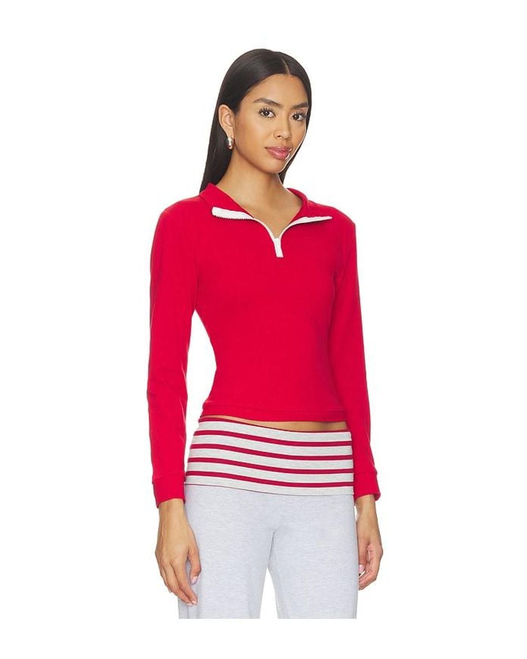 Lioness Red Mile High Long Sleeve Top