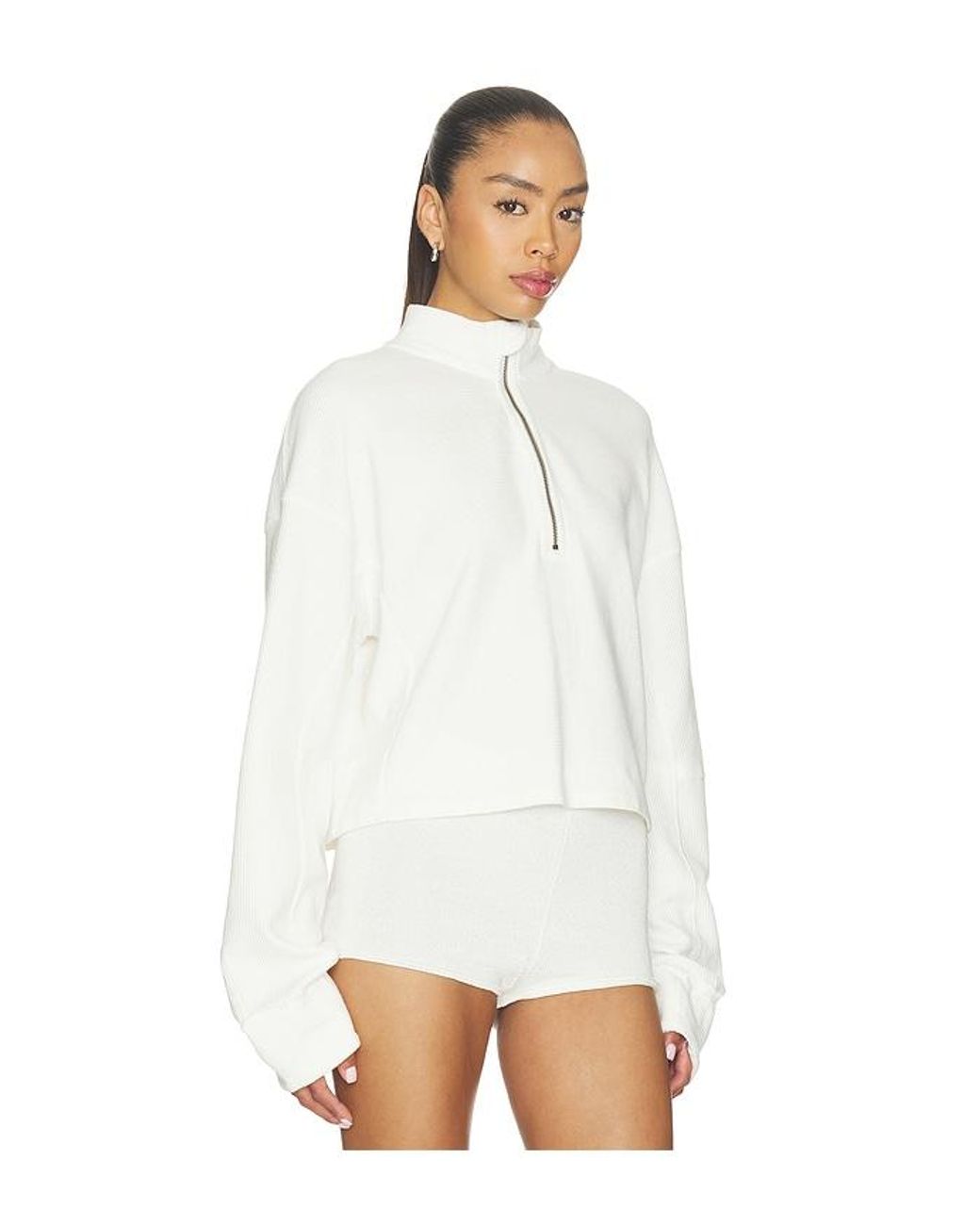 Free People White X We The Free Celeste Quarter Zip