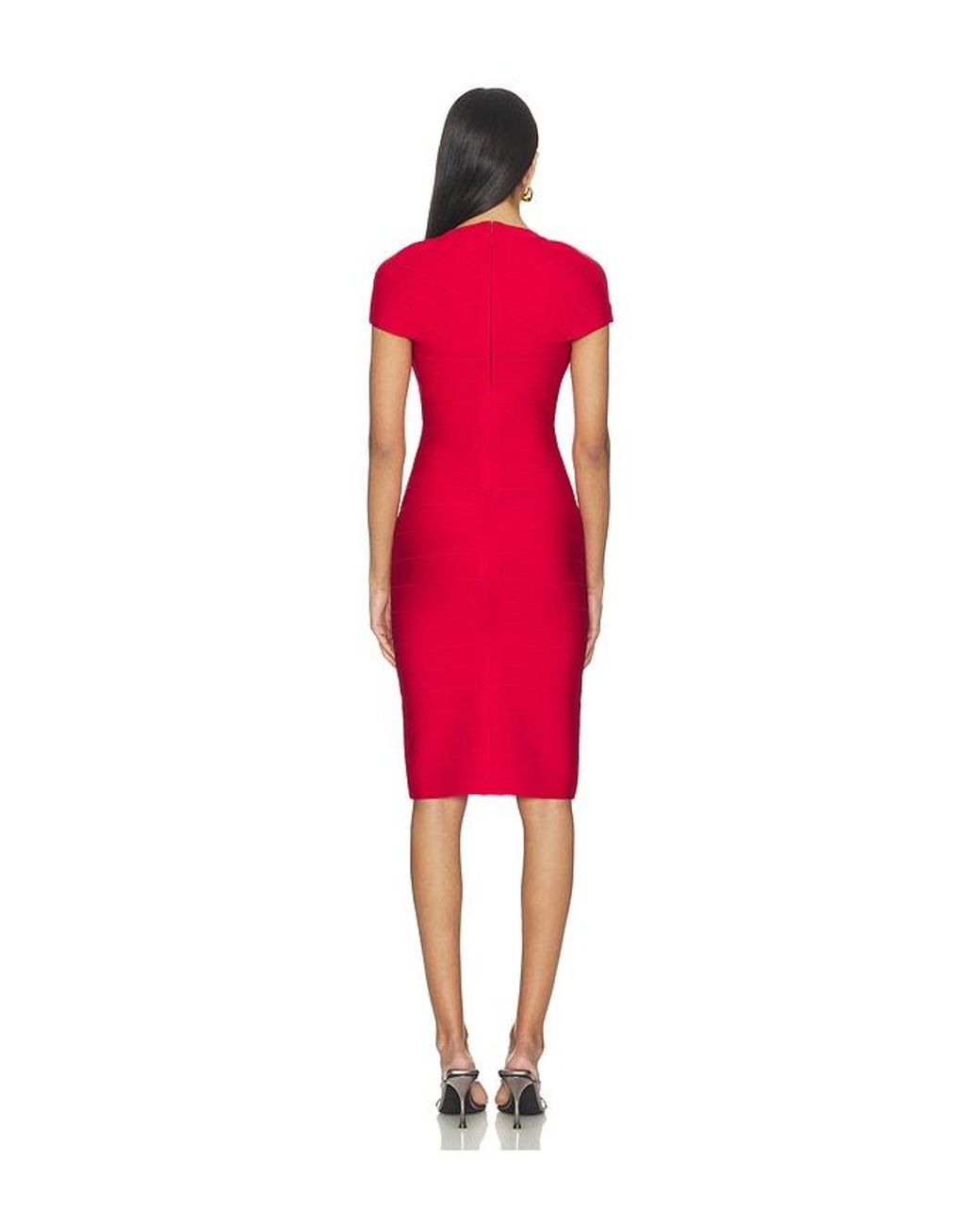 Hervé Léger Red The Premiere Dress