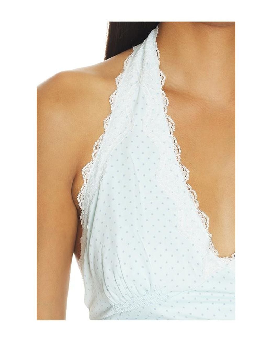Frankie's Bikinis White Audrey Satin Dress
