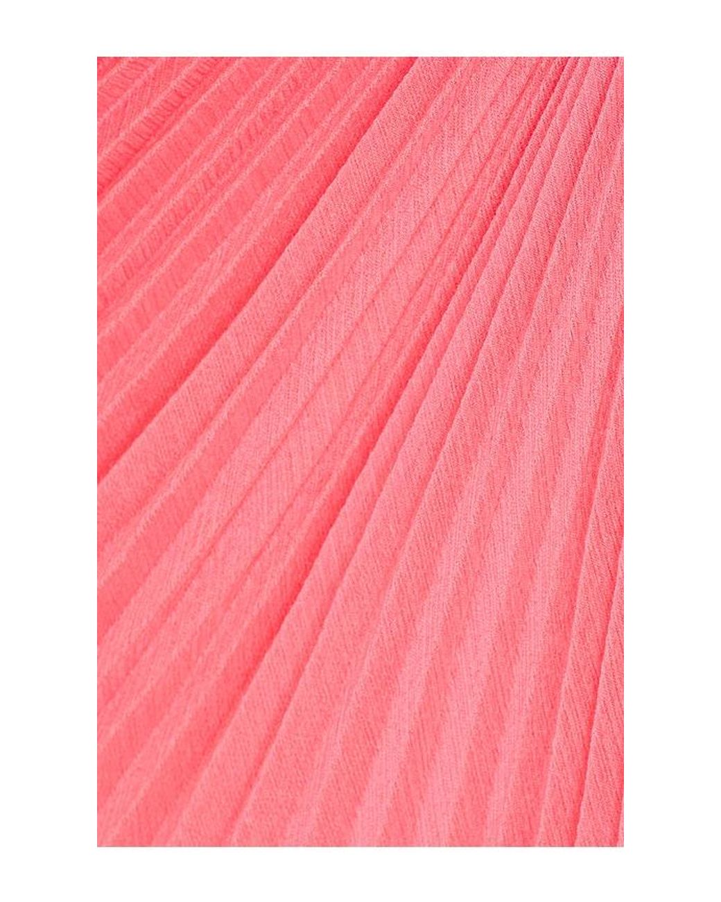 AMUR Pink Enly Pleated Ruched Gown
