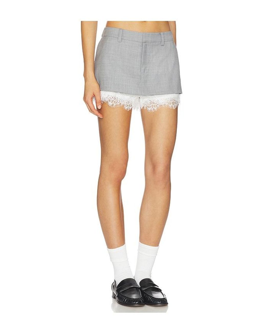 Sea Blue Fiora Tropical Wool Skort