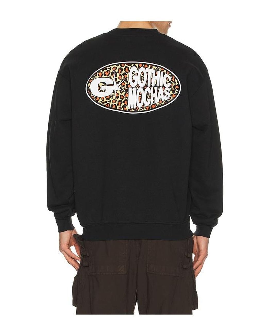 Gothicmochas Black Pill Crewneck Sweatshirt for men