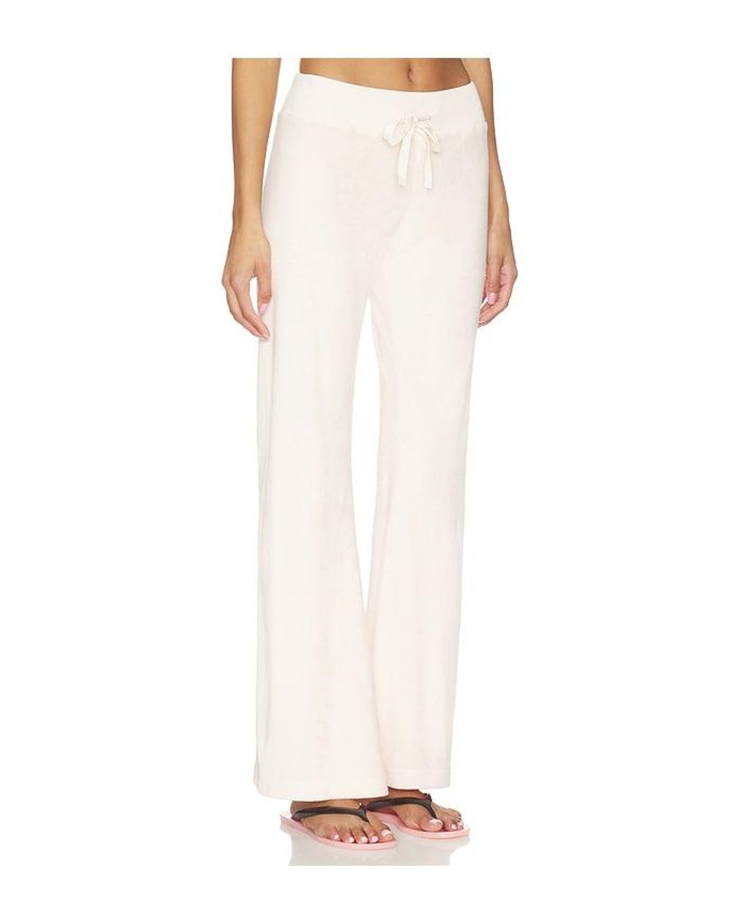Bobi White Comfort Waist Skinny Flare Pant