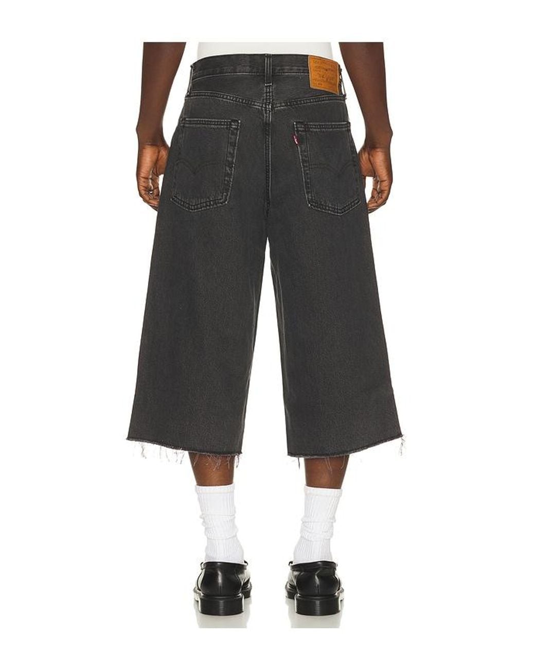 Levi's Black 478 Baggy Capri Shorts for men