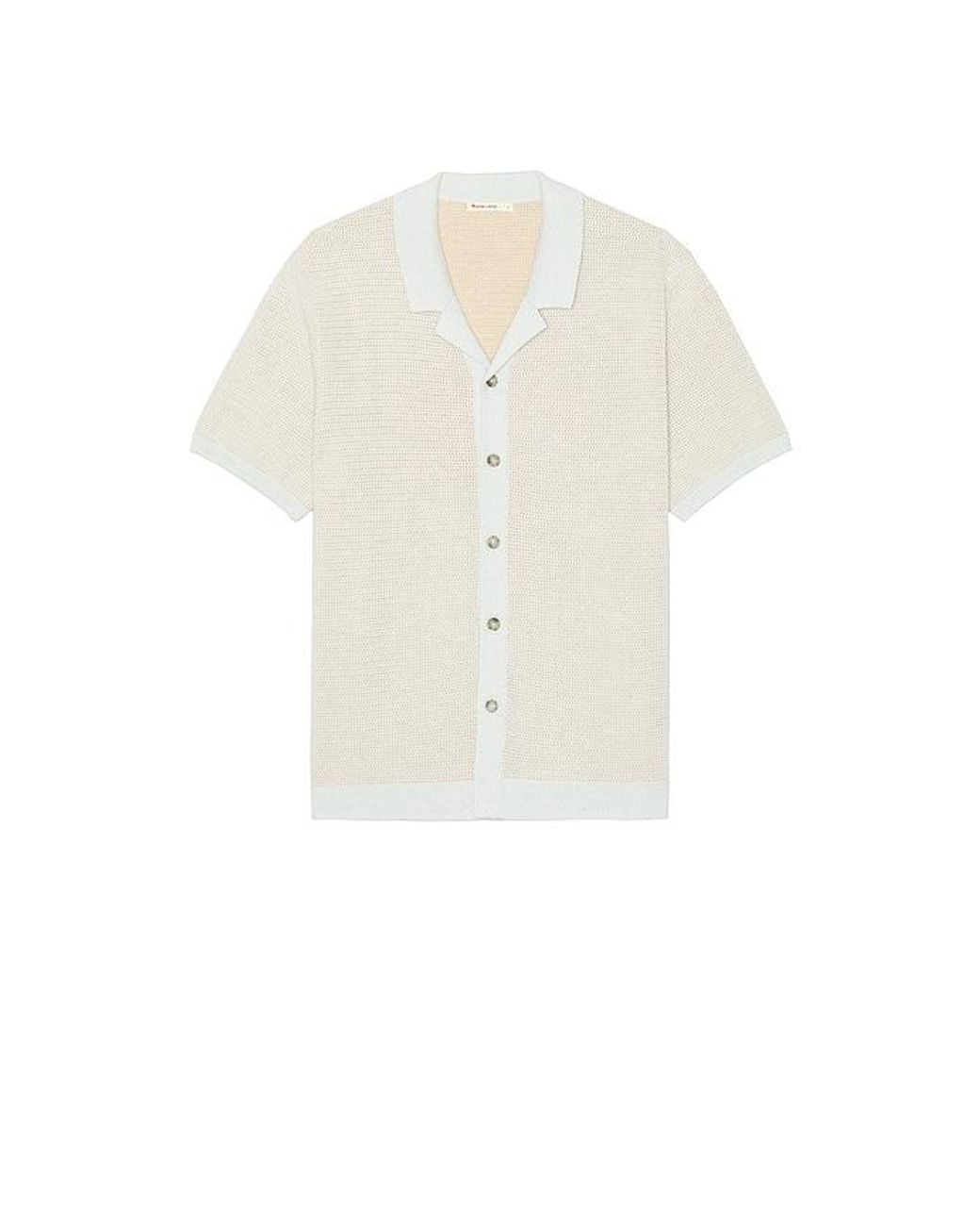 Marine Layer White Asher Sweater Resort Shirt for men