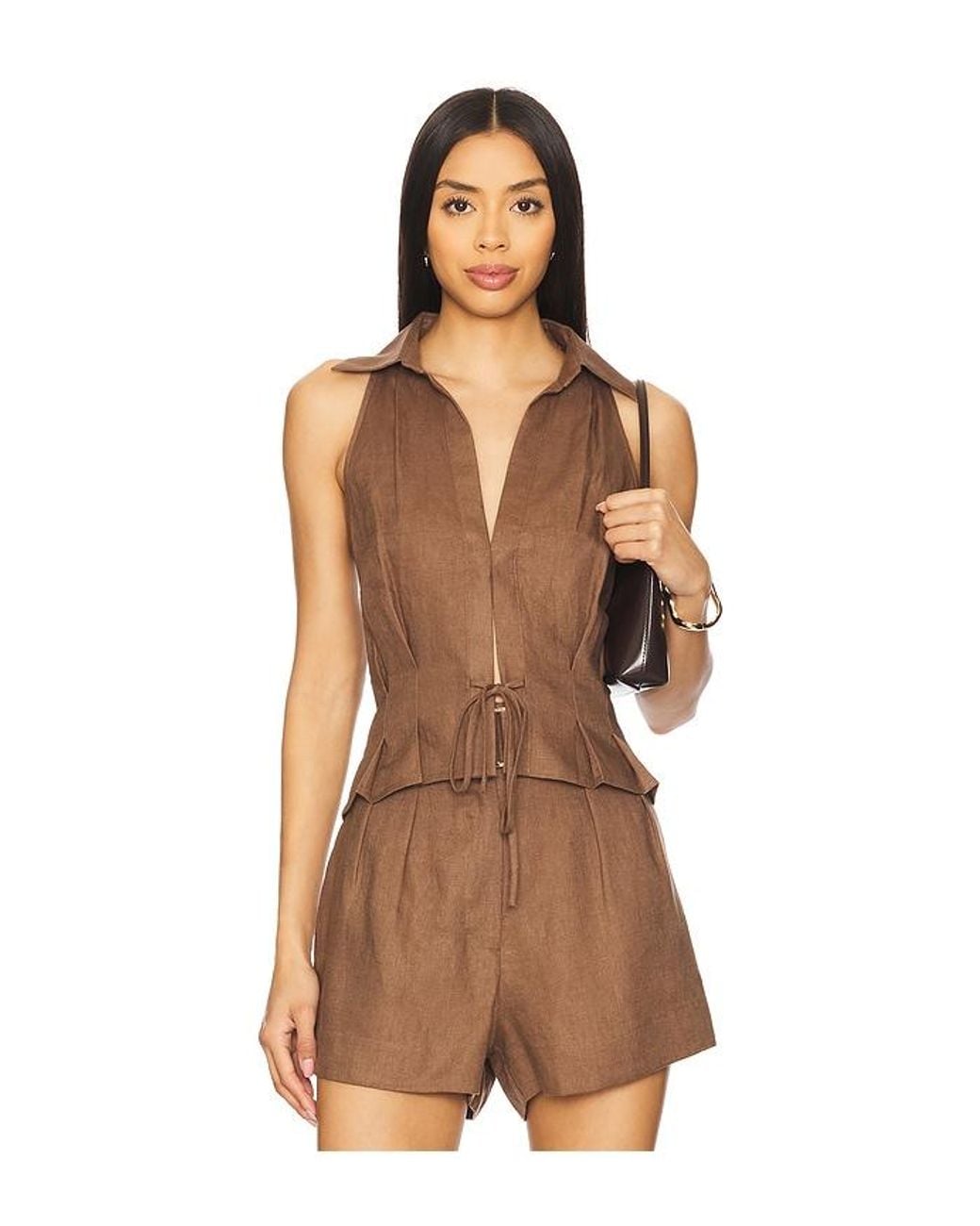Hevron Brown Sloan Vest