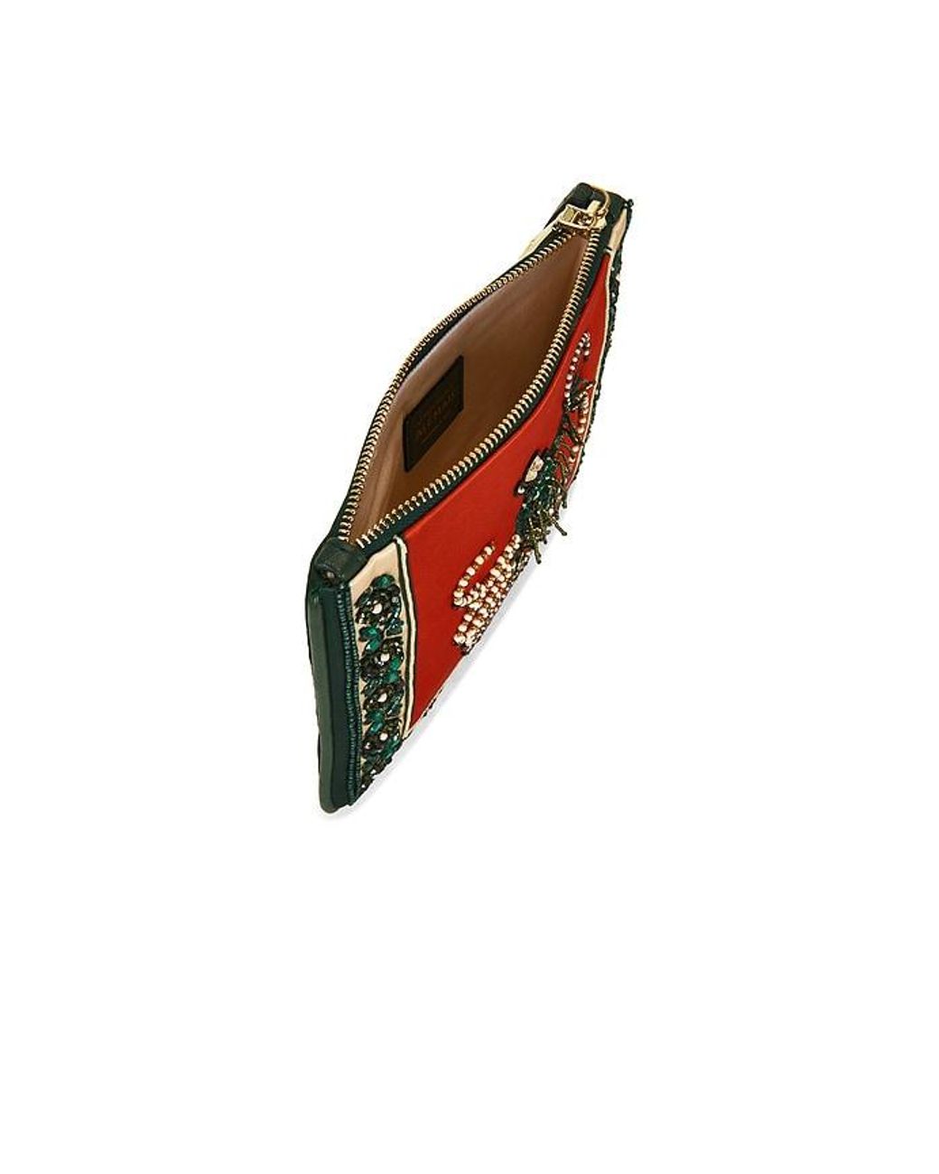 ALÉMAIS Red Ace Cowboy Embellished Clutch