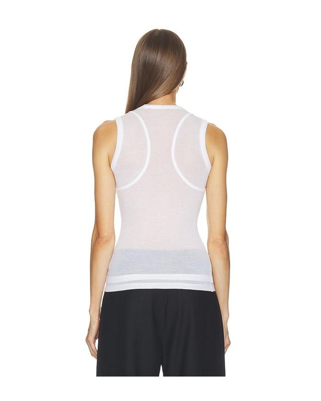 Helmut Lang White Layer Muscle T Sheer