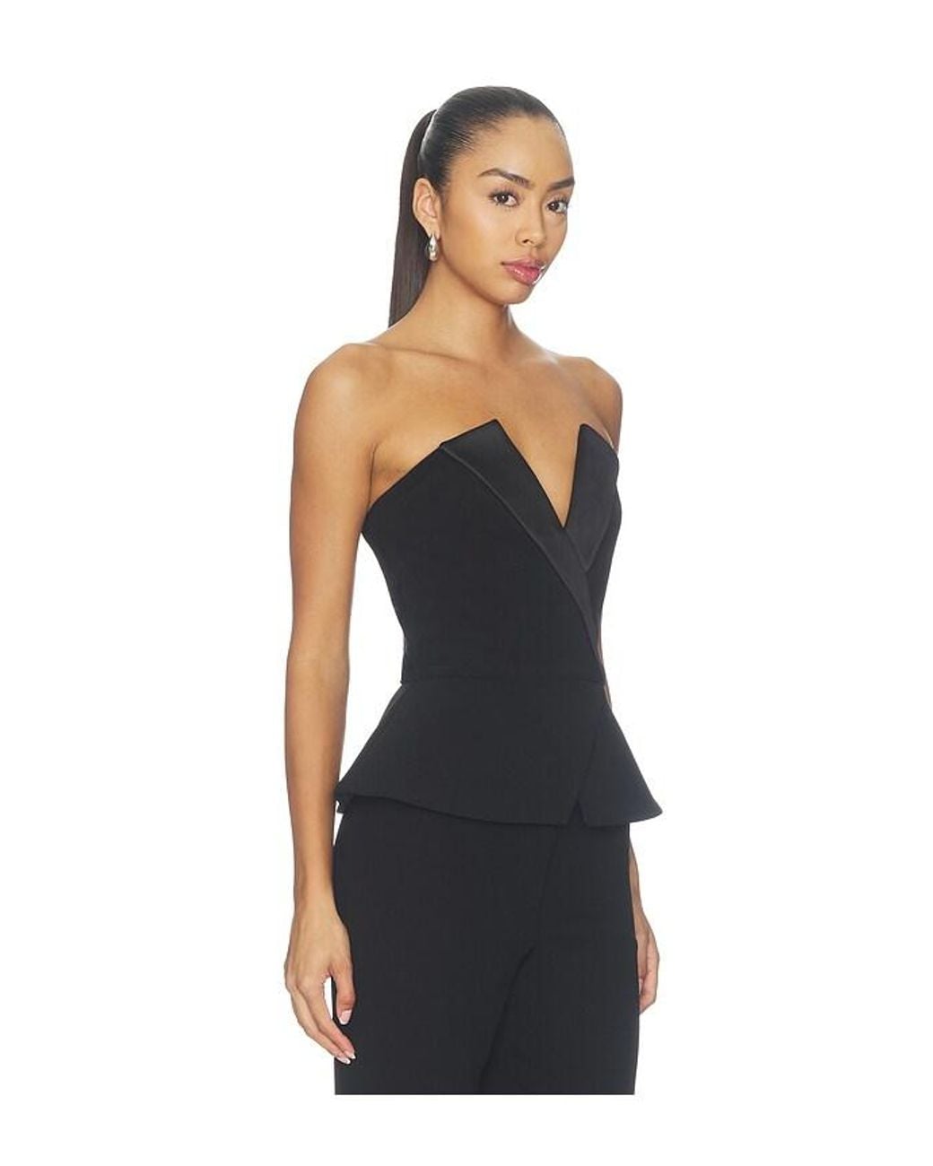 Nadine Merabi Black Taylor Top