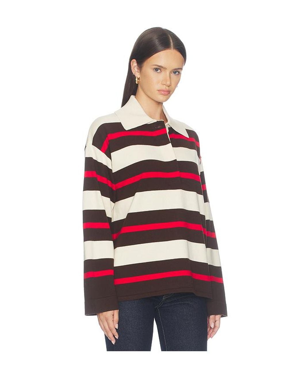 TOP POLO ESTER en Red ALIGNE