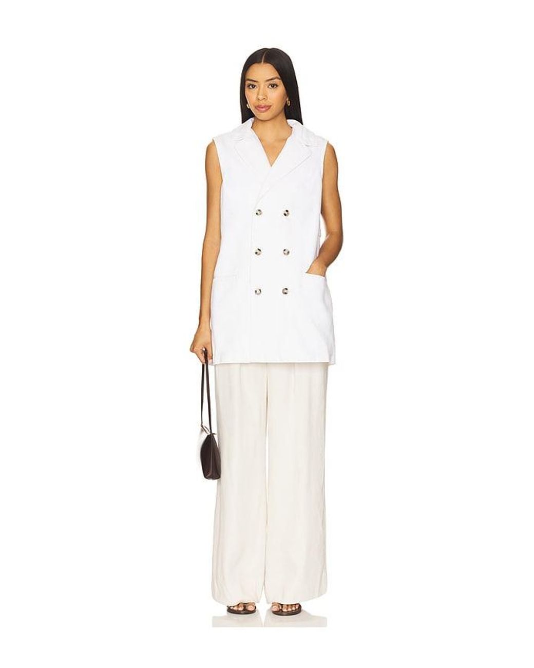 seventy + mochi White Kaia Blazer