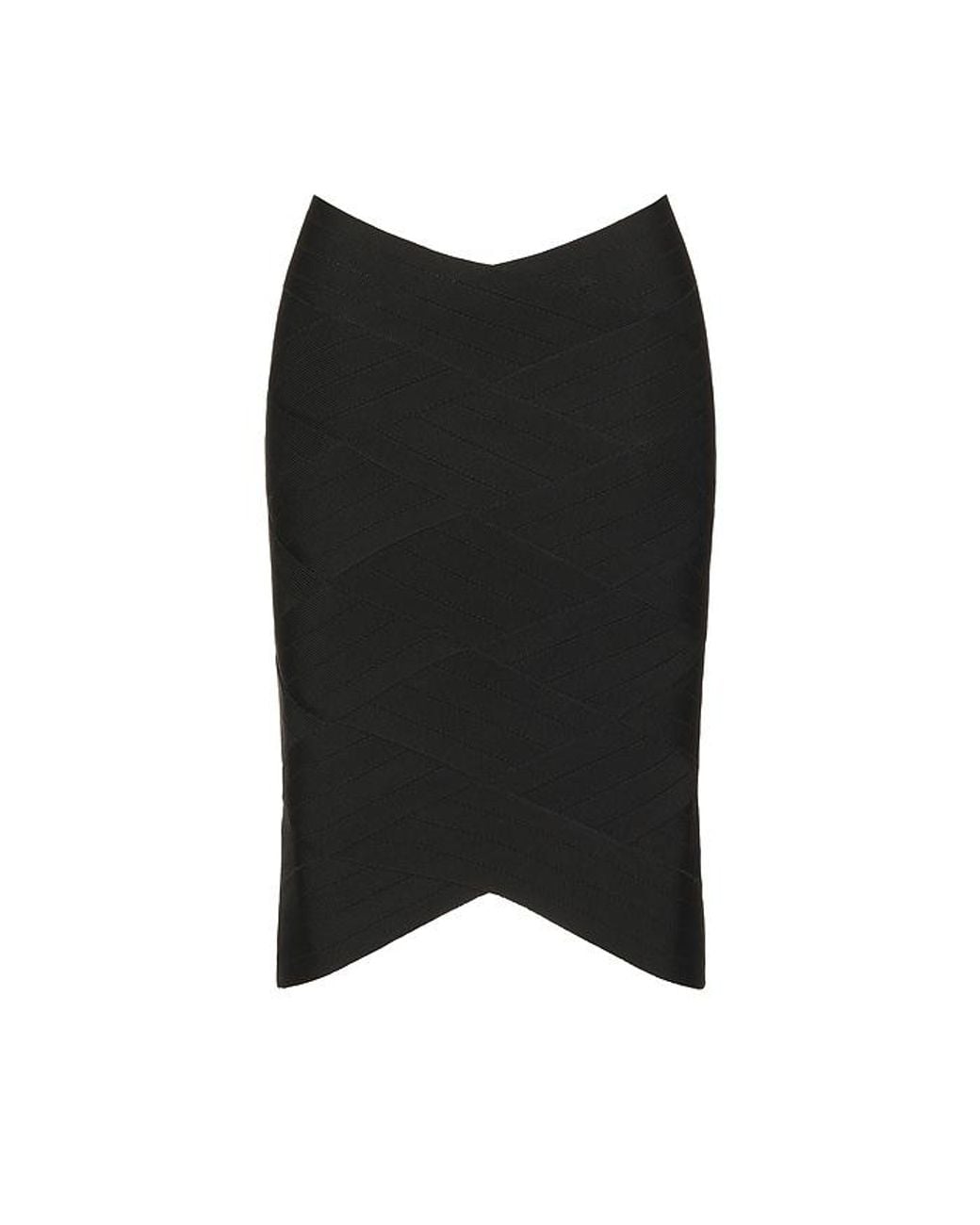 HAELO Black Bandage Weave Midi Skirt
