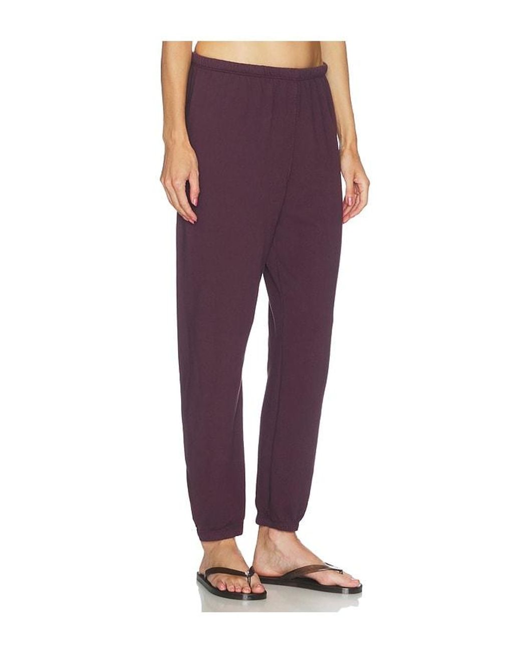PERFECTWHITETEE Purple Johnny French Terry Easy Sweatpant