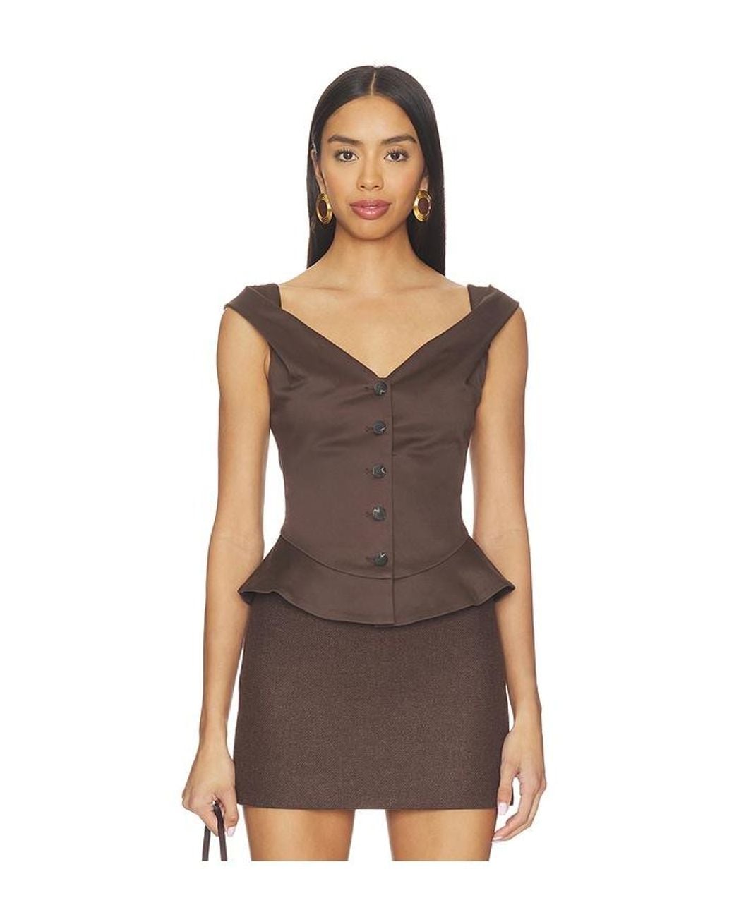 Tularosa Brown Gracyn Top