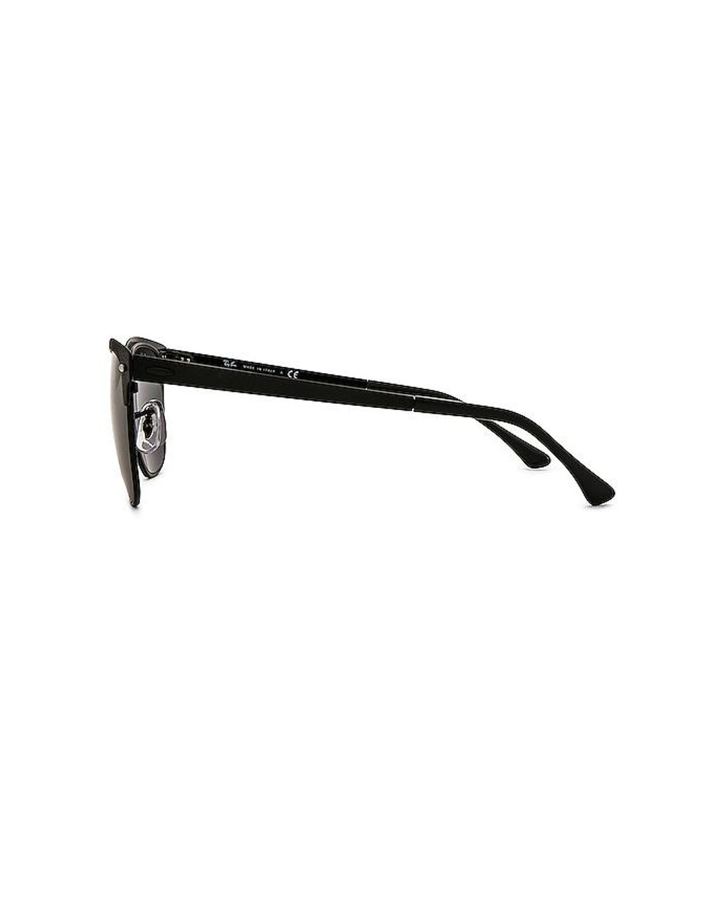 Ray-Ban Black Clubmaster Metal Sunglasses for men