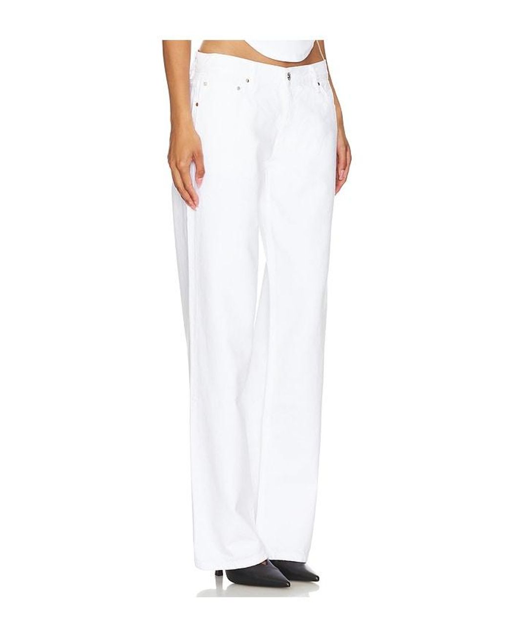 EB DENIM White Low Rise Baggy