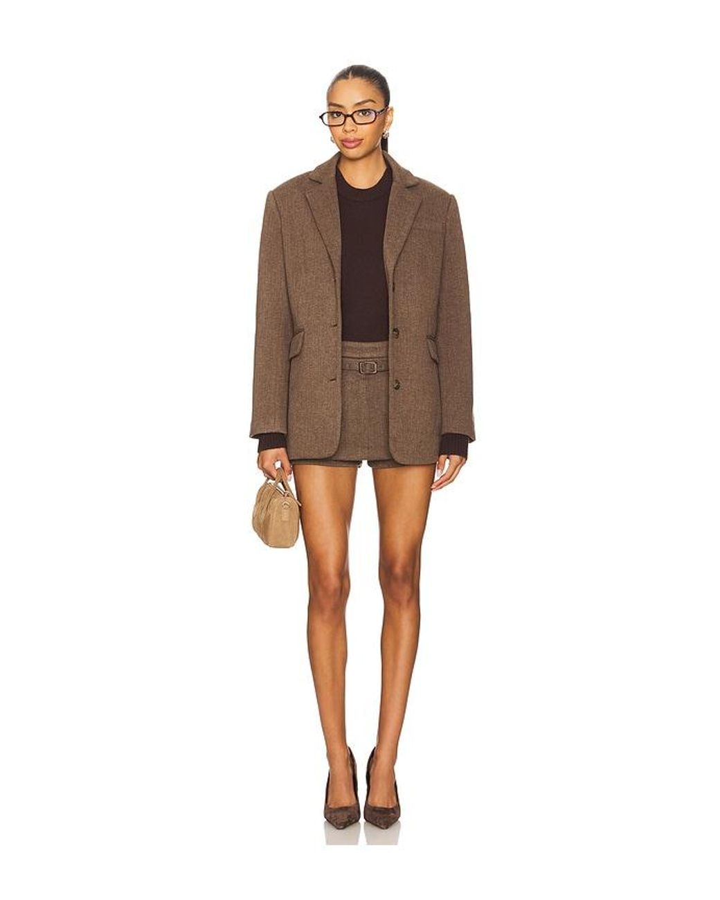 Line & Dot Brown Belmont Skort