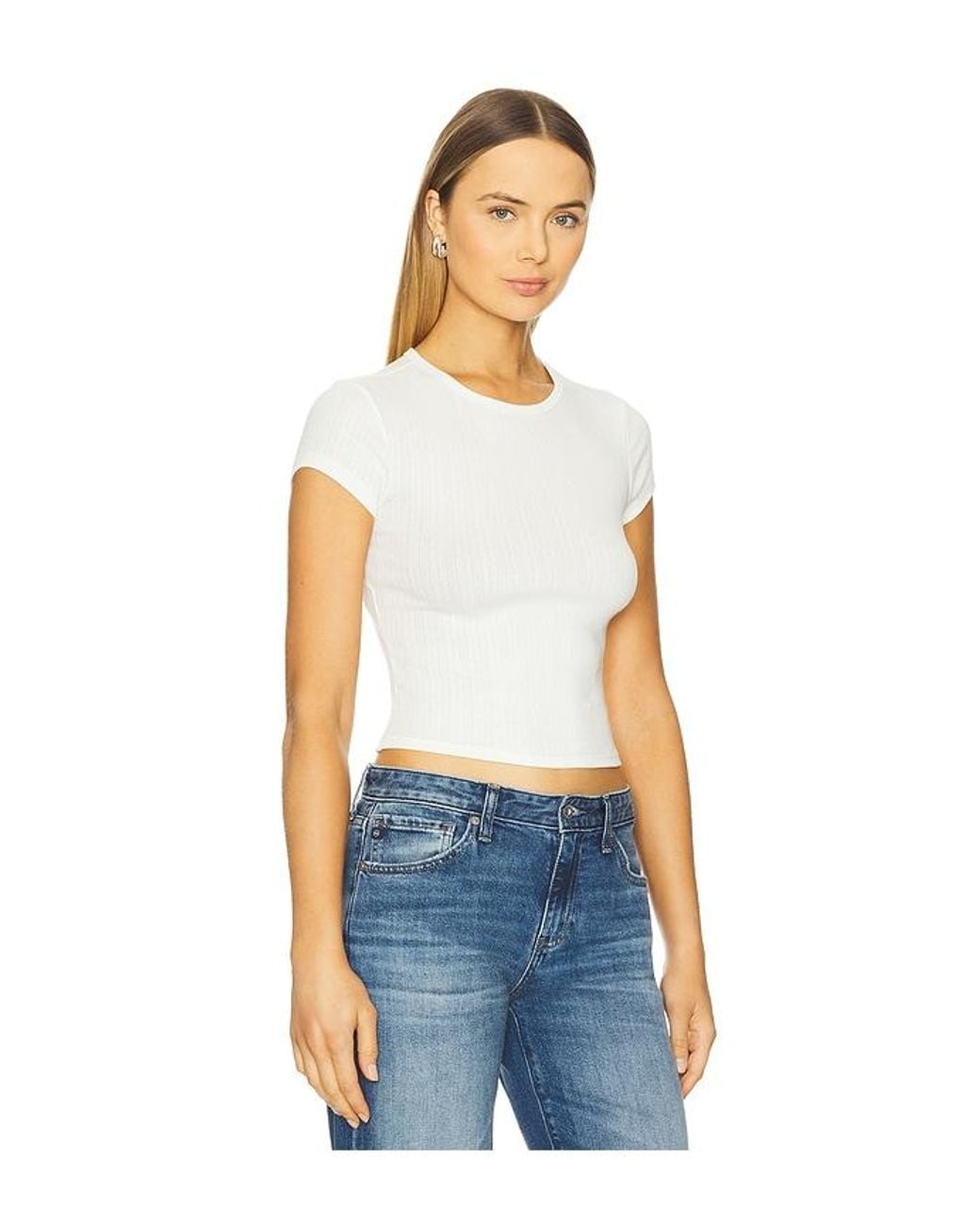 Free People Blue X Intimately Fp Wait A Minute Baby Tee