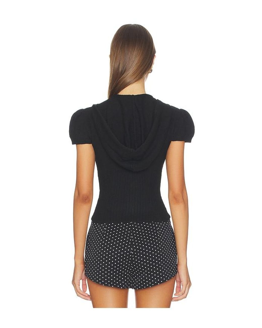 GUIZIO Black Bella Zip Up Hoodie