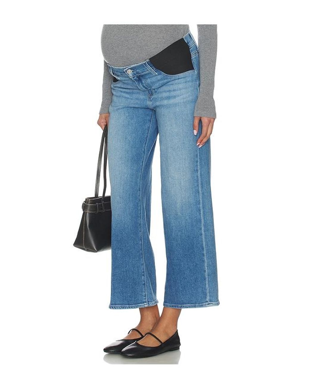 PAIGE Blue Anessa Maternity Jeans