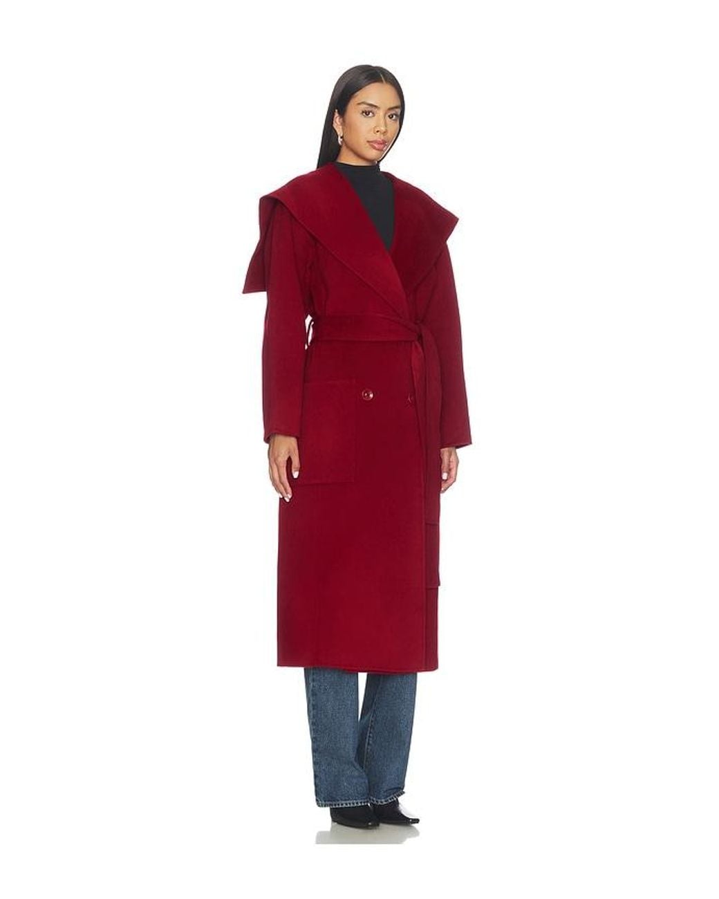 Ulla Johnson Red Rory Wool Coat