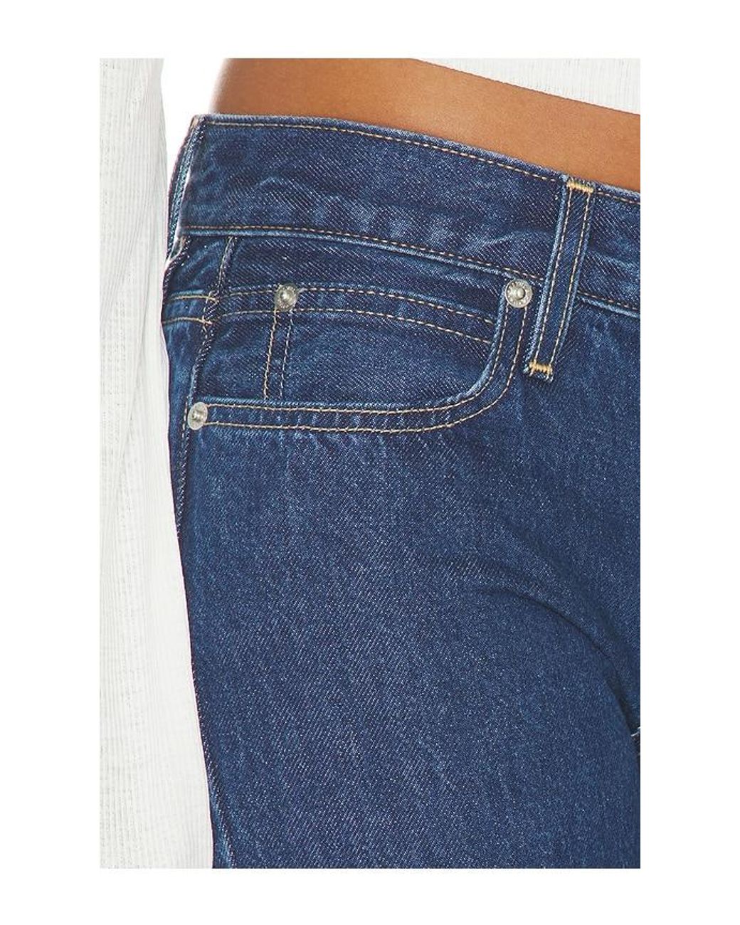 SLVRLAKE Denim Blue Jade High Rise Slim Boot Jean