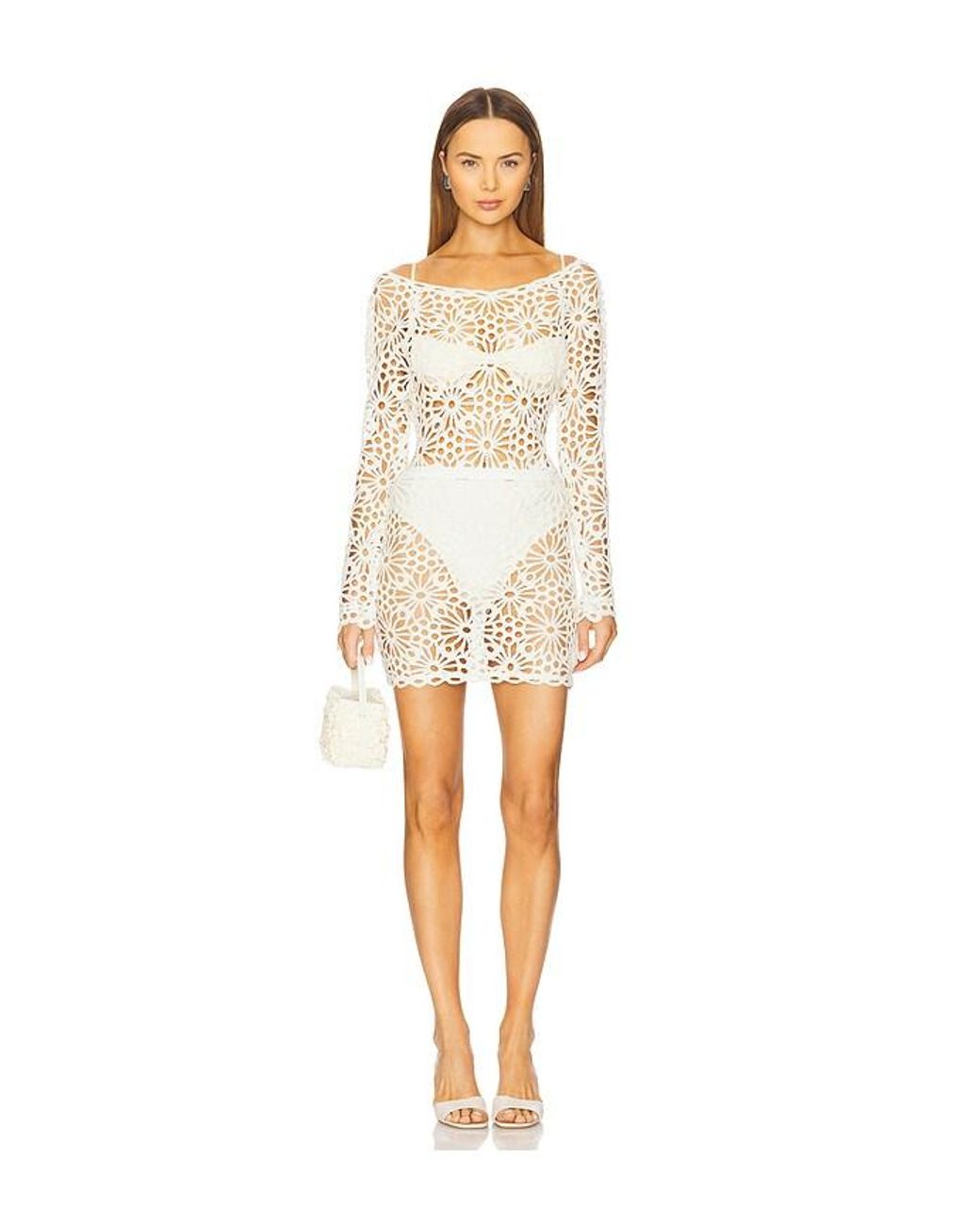 Norma Kamali White Straight Mini Skirt