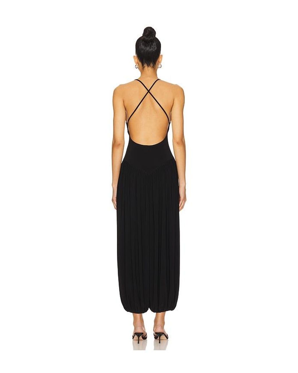 Norma Kamali Black Kenny Jumpsuit
