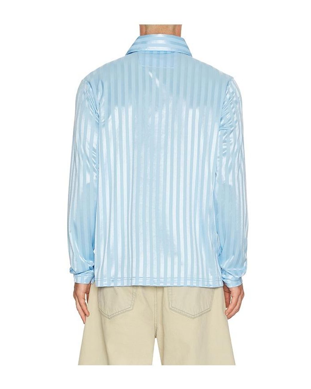 METALWOOD STUDIO Blue Longsleeve Player Polo for men