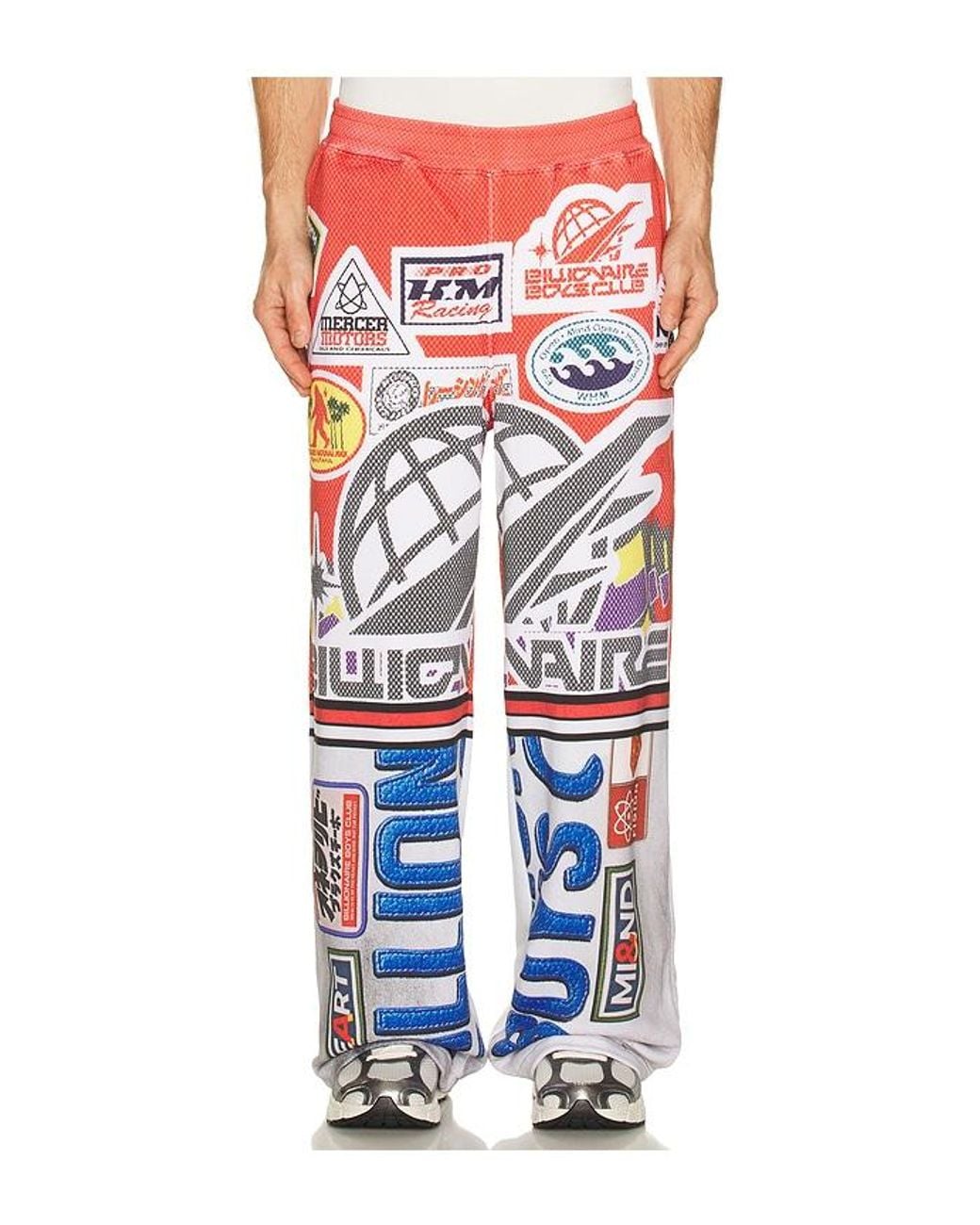 BBCICECREAM Red Fision Sweatpants for men