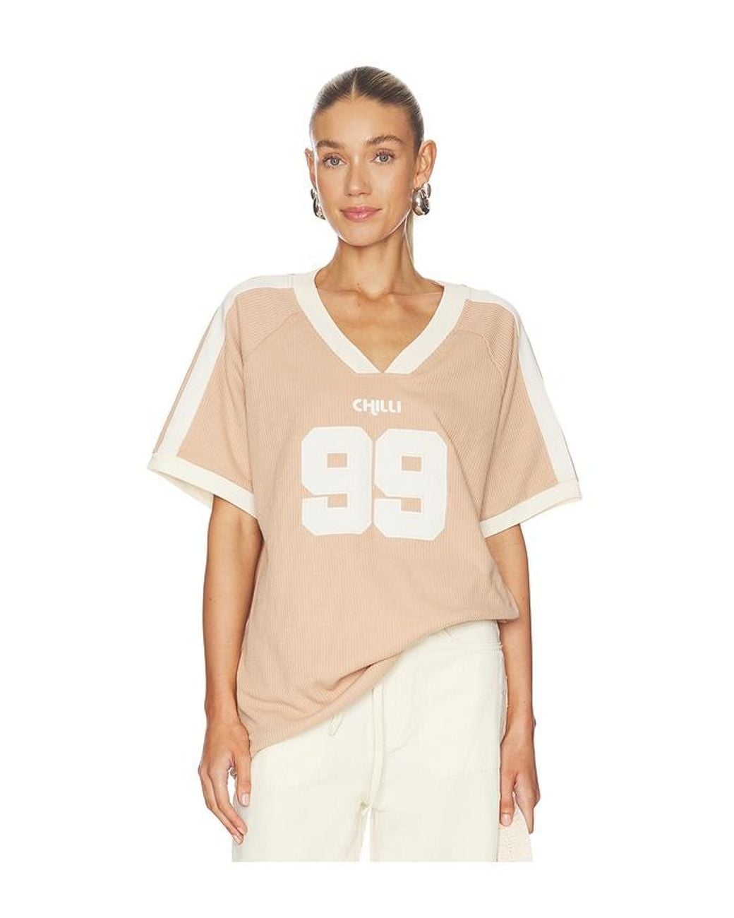 Araminta James Natural Chilli 99 Waffle Tee