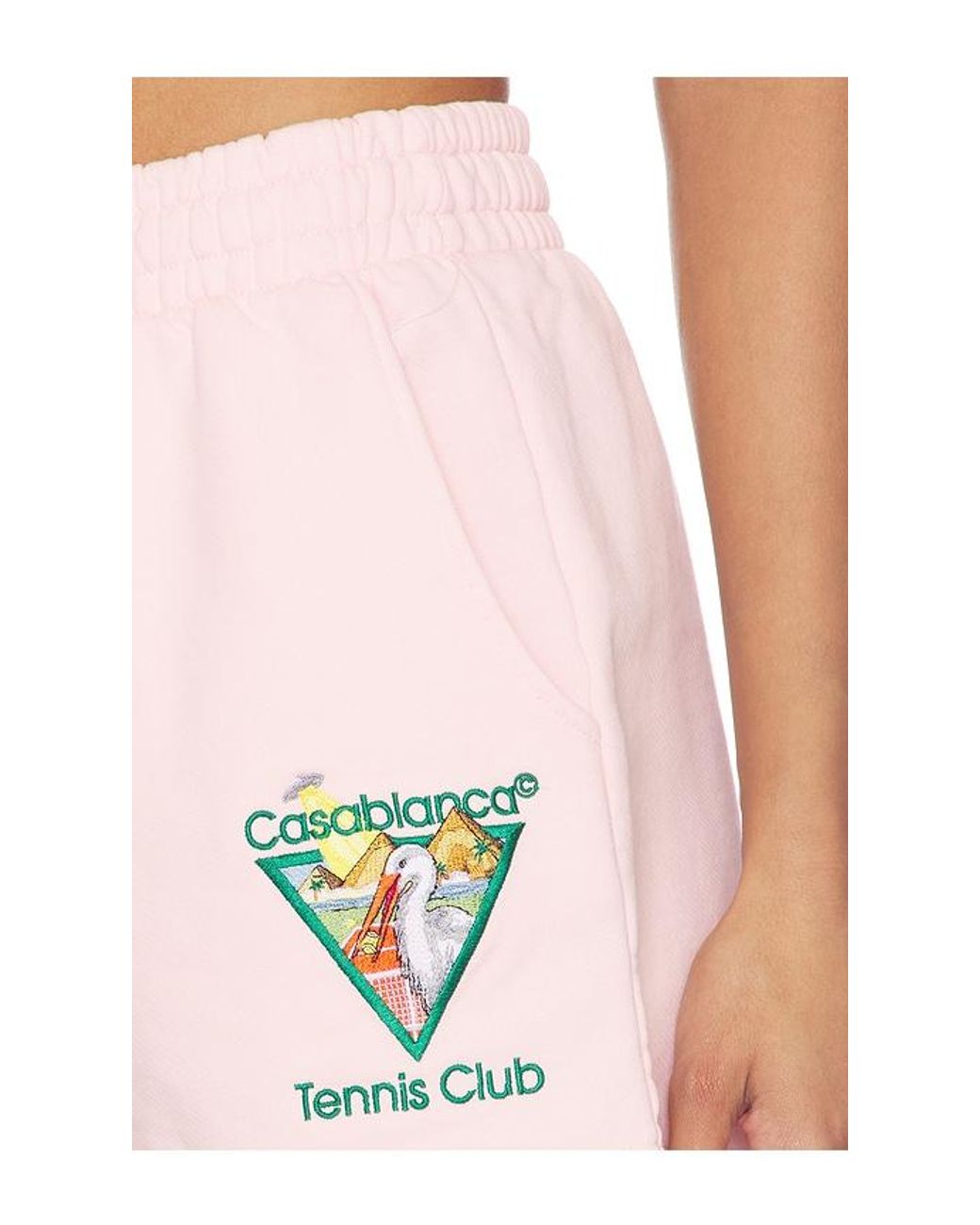 Casablanca Pink Tennis Club Classic Shorts