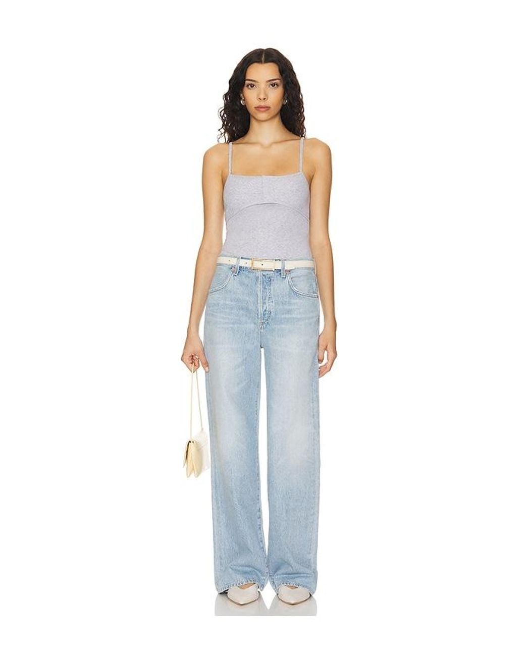 Citizens of Humanity Blue Annina Petite Wide Leg Jeans