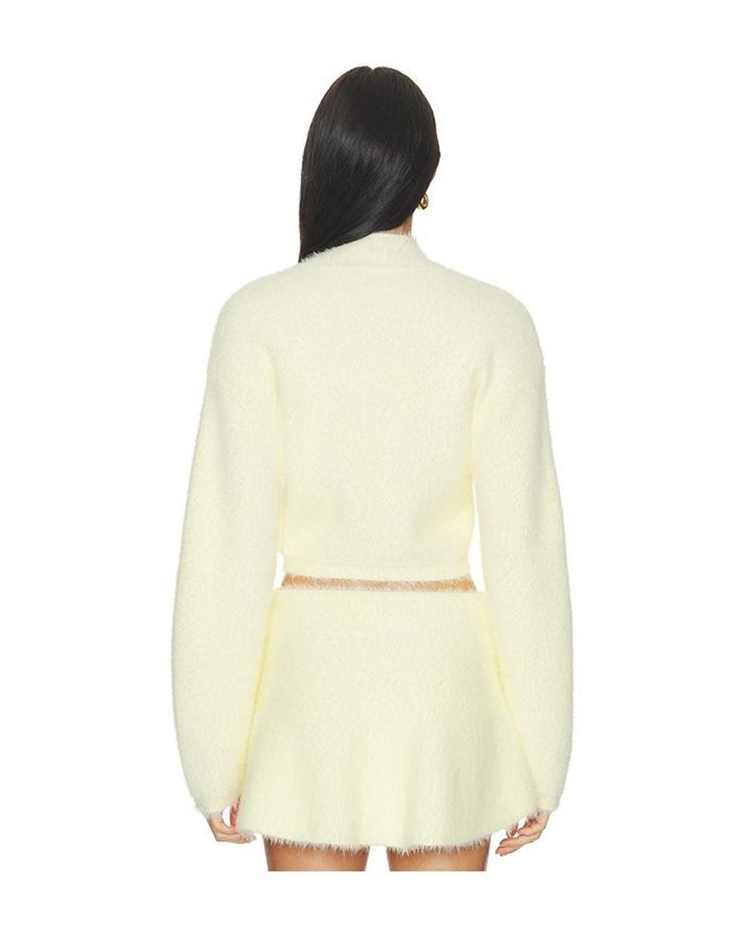 Lovers + Friends Natural Ellianna Mock Neck Sweater