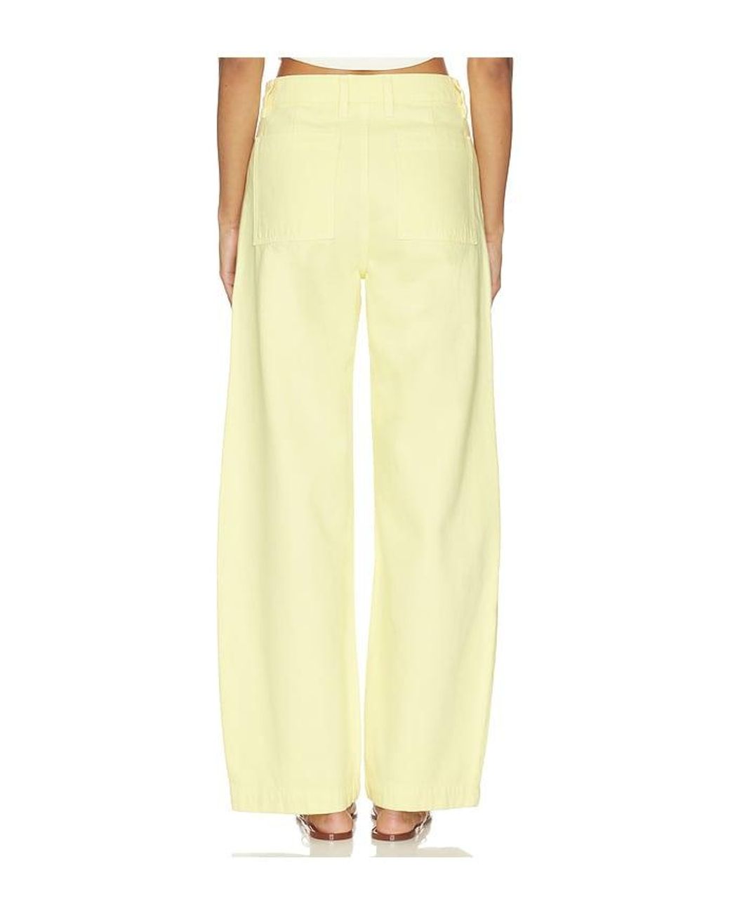 FRAME Yellow The Bow Cargo Jean