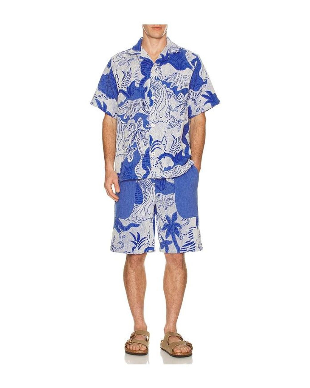 Oas Blue Nicola Shorts for men