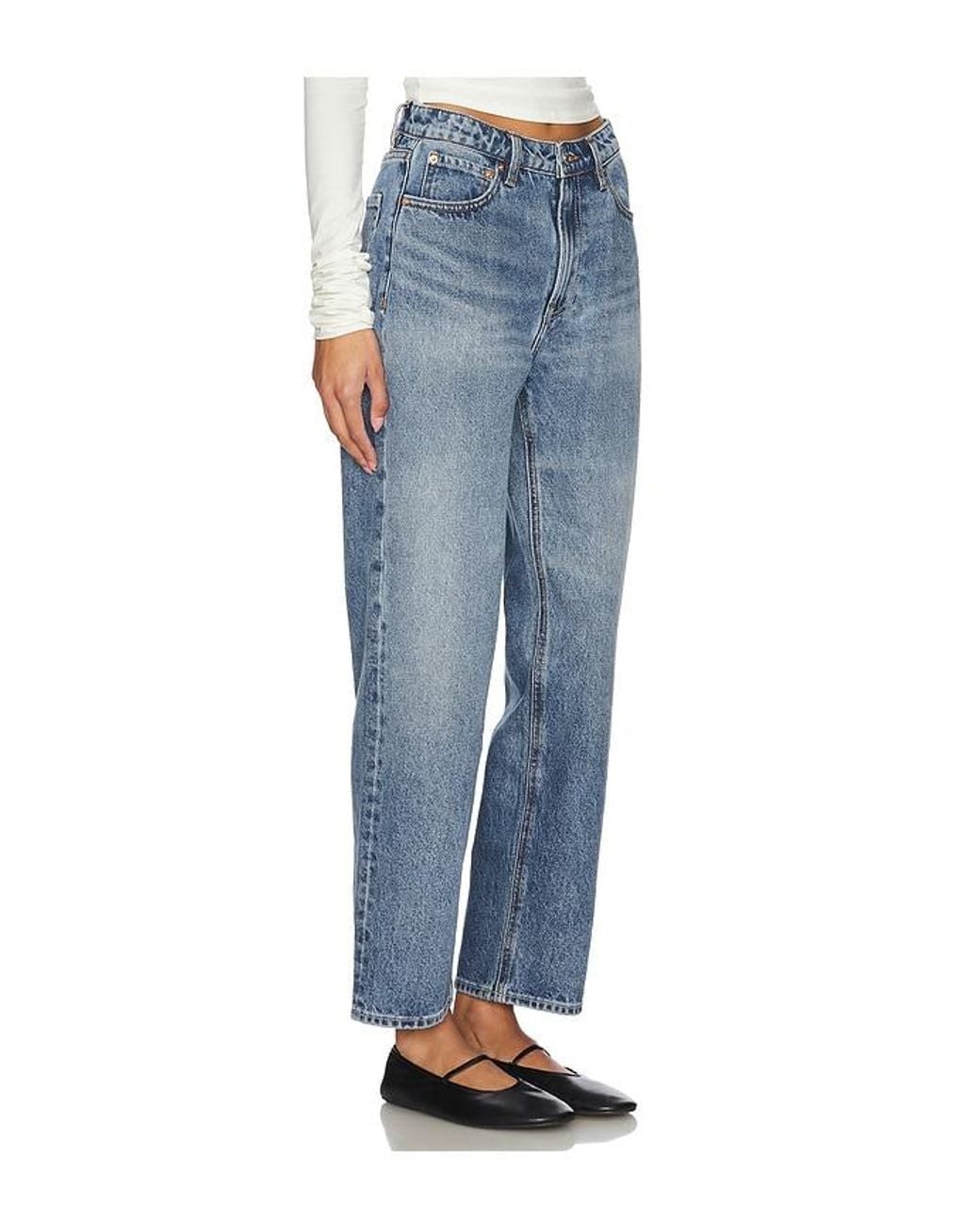 GRLFRND Blue Eva Relaxed 90's Jeans