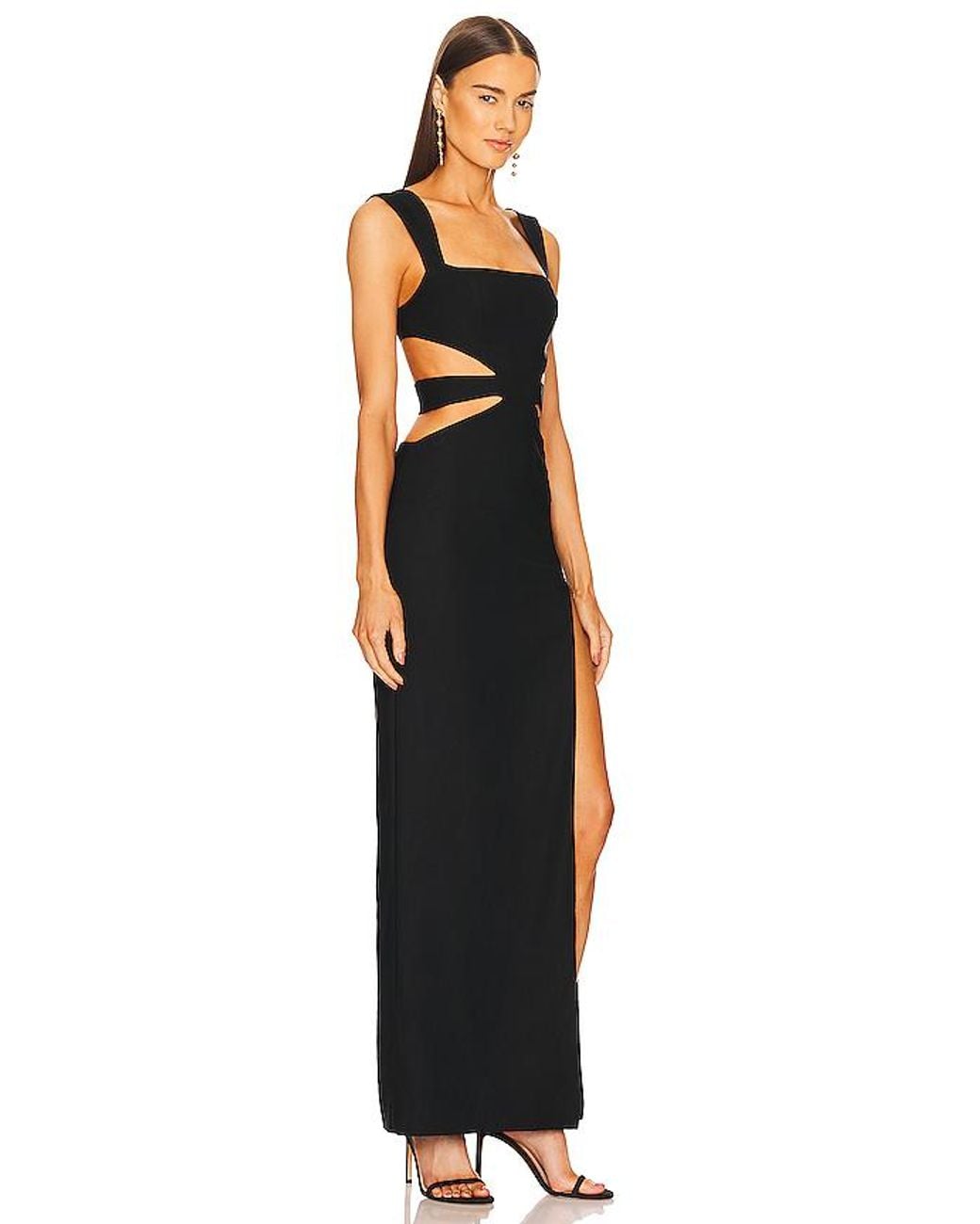 Michael Costello Black X Revolve Sadie Gown