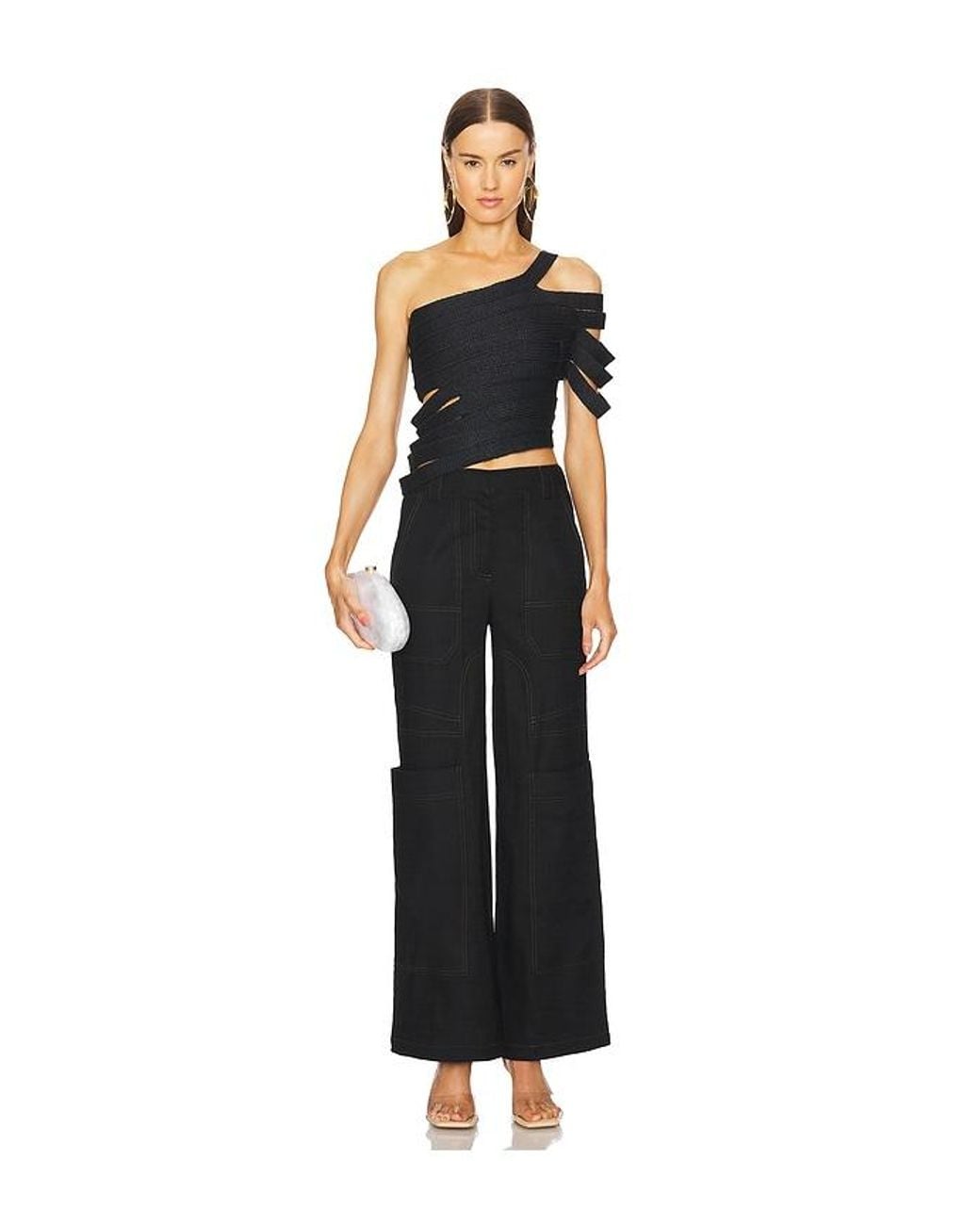 Cult Gaia White The Caldera Clutch