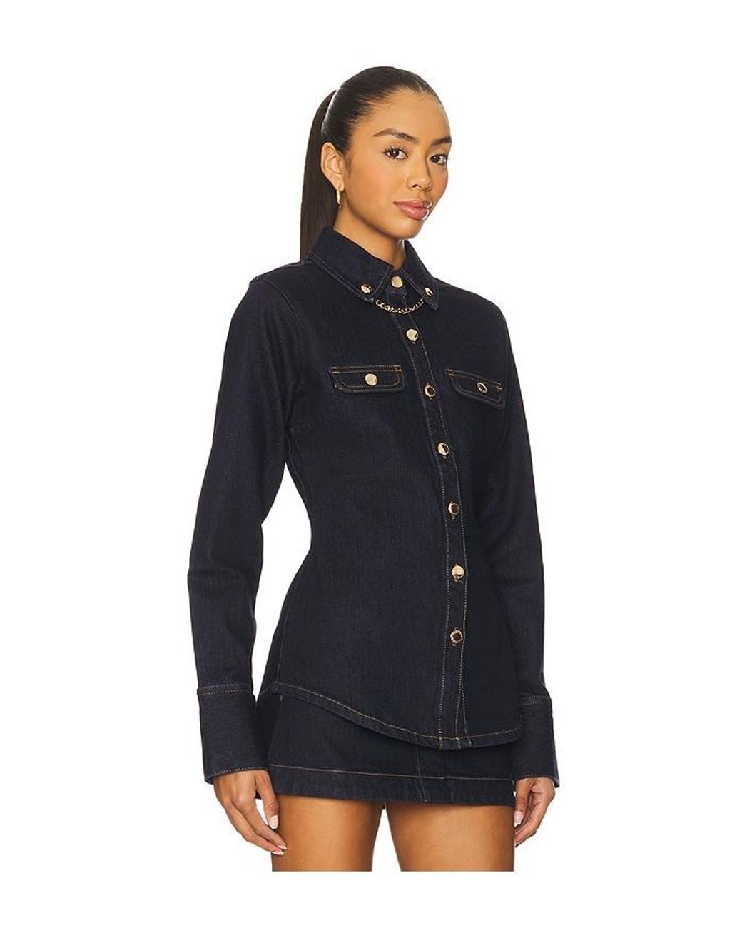 retroféte Blue Jorun Shirt