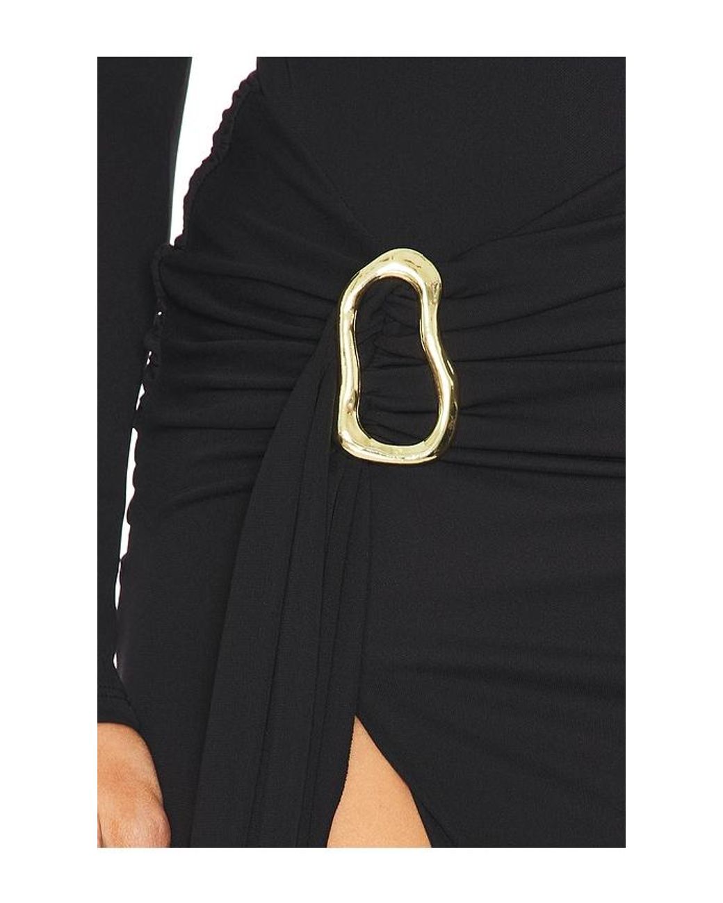 Camila Coelho Black Nia Maxi Skirt