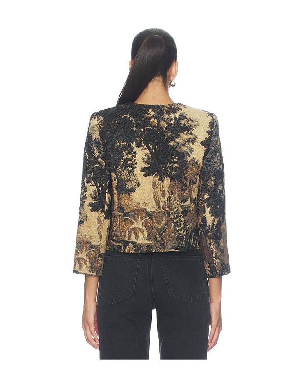 L'Agence Multicolor Lian Collarless Jacket